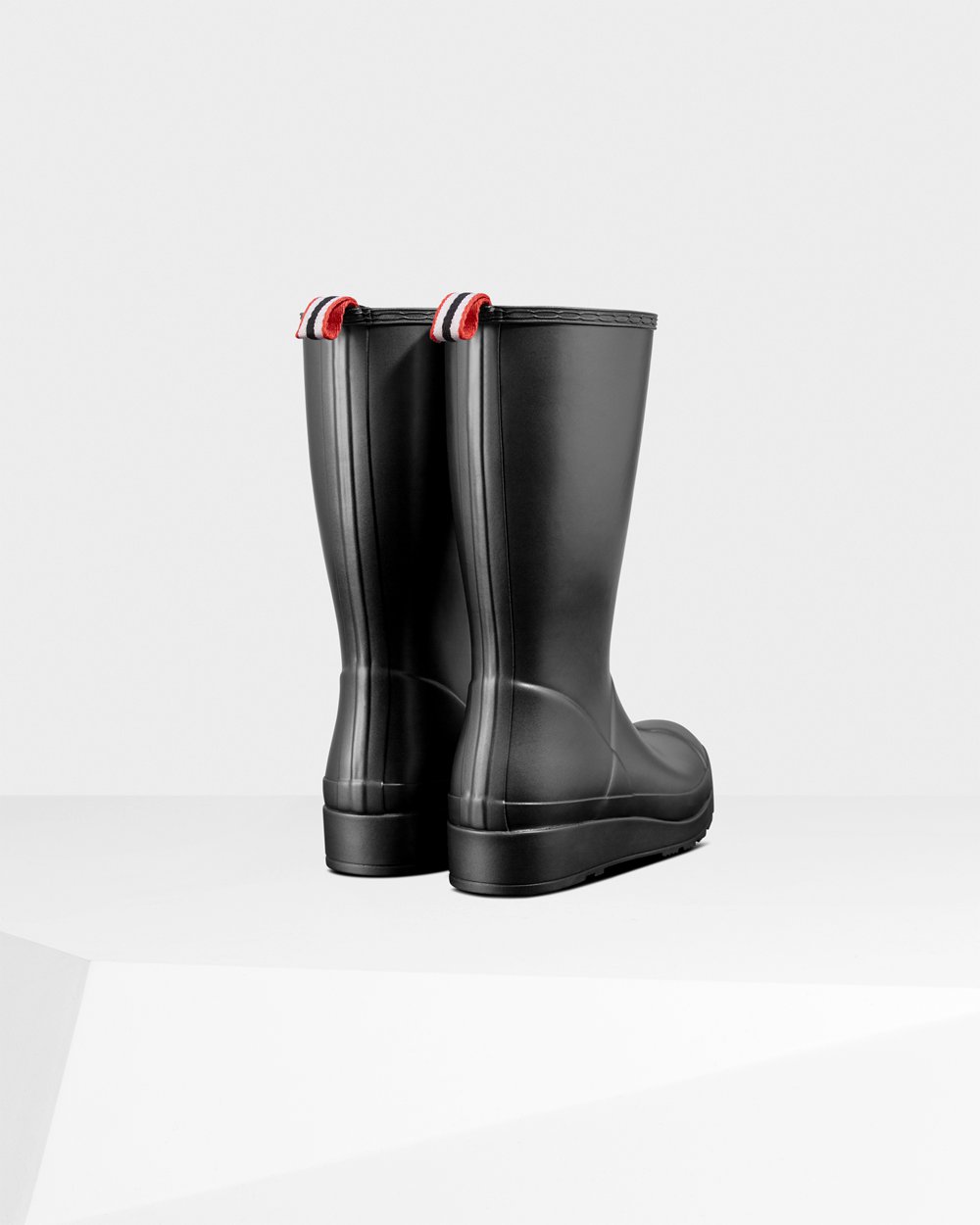 Hunter Mujer Original Tall Pearlized Rain - Play Botas Negras - 602-SVAEMZ